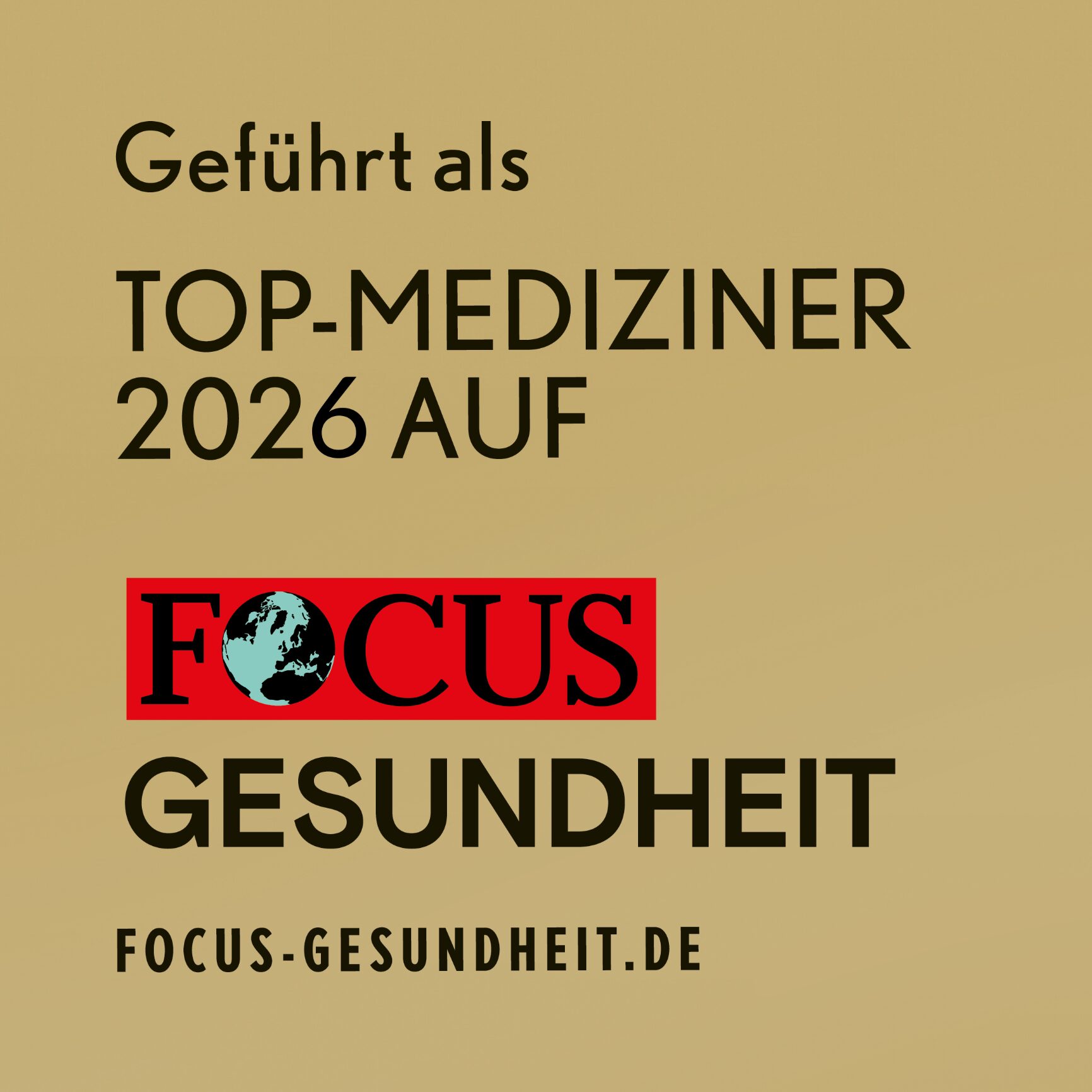 Focus Gesundheit TOP Mediziner 2026